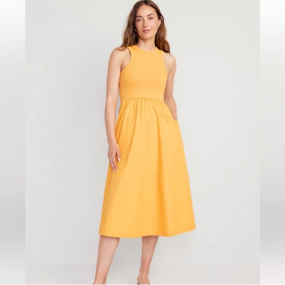 Old Navy Dresses & Skirts - NWOT Old Navy Yellow Tank Sundress Sleeveless Midi